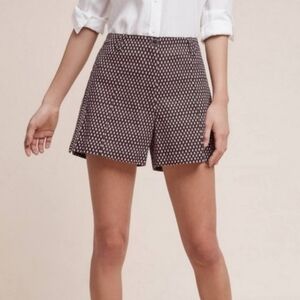 Anthropologie Cartonnier Sandra Printed High-Rise Shorts